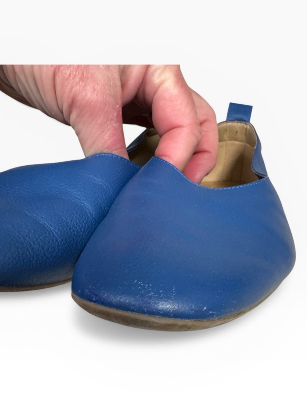Everlane Blue Leather Ballet Flats - Picture 8 of 11
